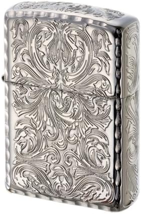 Zippo Armor Case Arabesque Platinum Plating Tank 5-Sides Etching Japan Limited King2